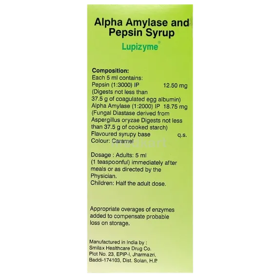 lupizyme syrup 200 ml